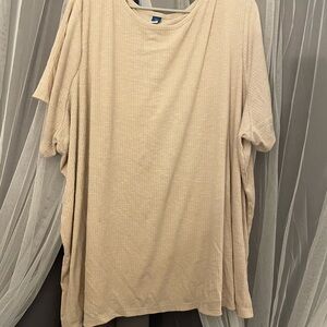 Old Navy Cream Ribbed Top